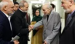 رئیس جمهور و وزیر فرهنگ به دیدار رضا داوری اردکانی رفتند