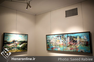 نمایشگاه نقاشی‌های سامان فرهنگی در گالری آتبین