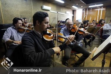 تمرین ارکستر سمفونیک تهران و ایتالیا در بنیاد رودکی 