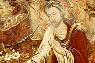 Wood carving show at Arasbaran