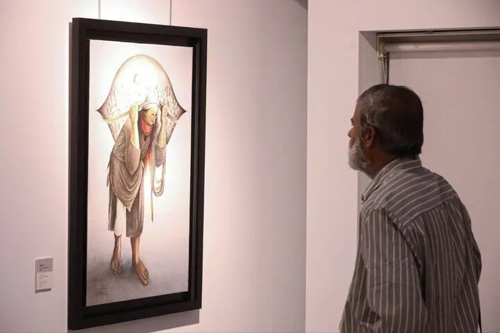 نمایشگاه «نقاش سرزمین زخمی» افتتاح شد؛