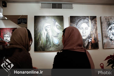 افتتاحیه نمایشگاه نقاشی های فائزه افجه نیا در گالری شَلمان