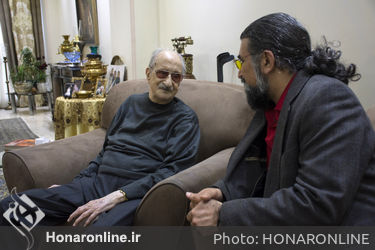 عیادت و تجلیل از استاد موسیقی عبدالوهاب شهیدی