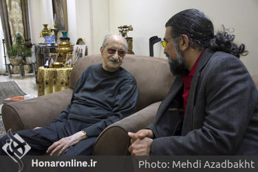 عیادت و تجلیل از استاد موسیقی عبدالوهاب شهیدی