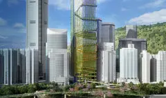 ساخت مجتمع تجاری با  کاهش مصرف انرژی در هنگ‌کنگ