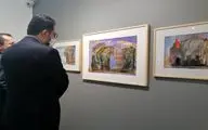 حسینی از دو نمایشگاه نقاشی دیدن کرد
