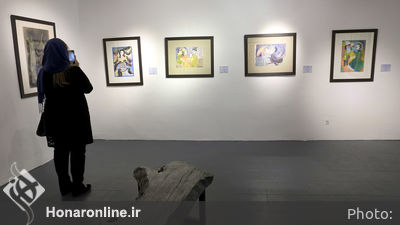 افتتاحیه نمایشگاه نقاشی مکرمه قنبری و علی بلبلی در گالری فردا
