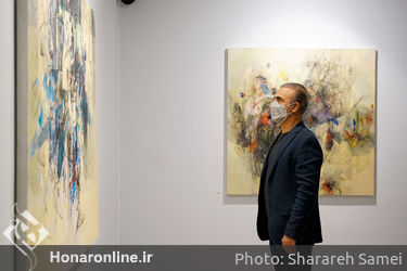 نمایشگاه نقاشی های «عبدالحمید پازکی» با عنوان «لایه های پنهان» در گالری ساربان