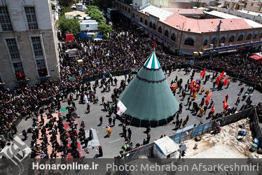 عاشورای حسینی در چهاراه گلوبندک تهران