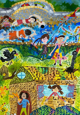 Iranian children awarded at Chinese art exihibition