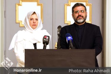 دیدار وزیر فرهنگ و ارشاد اسلامی با وزیر فرهنگ سوریه در تالار وحدت 
