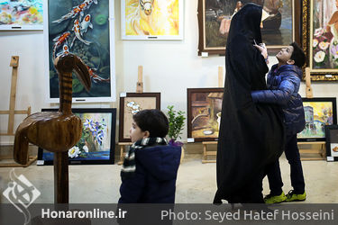 افتتاح نمایشگاه نقاشی های مرتضی رضایی و هنرجویانش در آتلیه باران رنگ