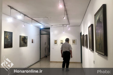 نمایشگاه نقاشی ابراهیم اکبری‌گرز در گالری هفت ثمر