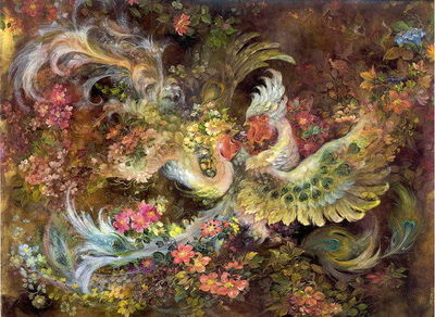 Iranian paintings with bird motifs on display at Tehran exhibit