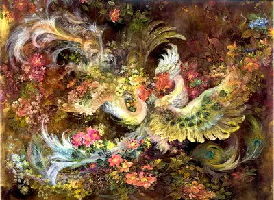 Iranian paintings with bird motifs on display at Tehran exhibit