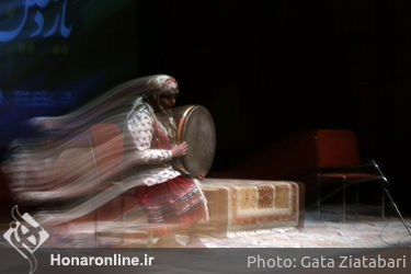دف نوازی در هجدهمین روز از جشنواره ملی موسیقی جوان در تالار رودکی