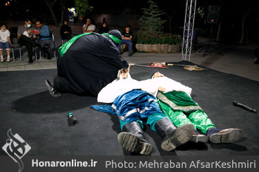 مجلس تعزیه با عنوان «شبیه‌خوانی در پهنه» 