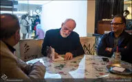 کتاب‌گردی هنرمندان و فرهنگیان در نشر ثالث و چشمه2