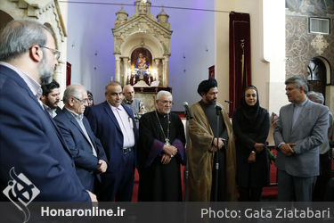 مراسم تجلی دوستی و الفت مسلمانان و مسیحیان 