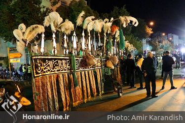 مراسم عزاداری شب تاسوعای حسینی در شیراز