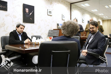 بازدید سید محمد مجتبی حسینی از تمرینات ارکستر سمفونیک تهران