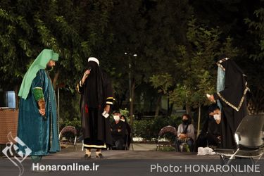 مجلس حضرت امیر(ع) از تعزیه "فضل و فتاح" در مقابل تالار وحدت