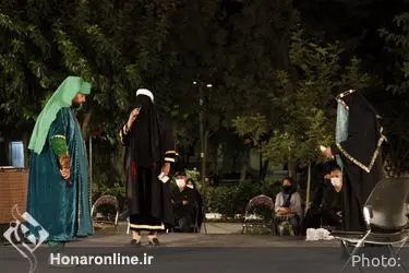 مجلس حضرت امیر(ع) از تعزیه "فضل و فتاح" در مقابل تالار وحدت
