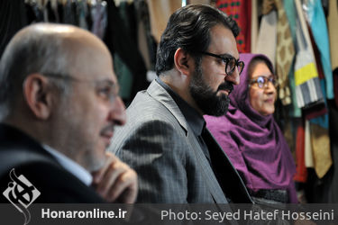 حضور سید محمدمجتبی حسینی در محل داوری آثار جشنواره مد و لباس فجر