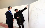 در دیدار معاون هنری وزارت ارشاد از کارگاه نقاشی 