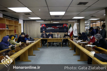 نشست خبری نوریوکی هاراگوچی خالق اثر ماده و فکر (حوض روغن) در موزه هنرهای معاصر