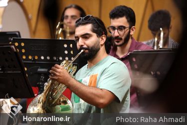 تمرین ارکستر سمفونیک تهران با رهبری منوچهر صهبایی