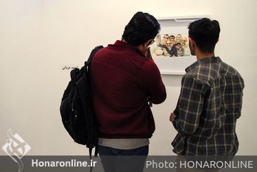 نمایشگاه کاریکاتور بازی تاش و خط در گالری راه ابریشم