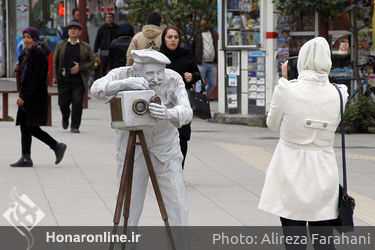 مجسمه های پیاده راه فرهنگی رشت‎