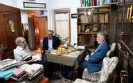 دیدار نوروزی وزیر فرهنگ با استاد موسوی گرمارودی