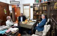 دیدار نوروزی وزیر فرهنگ با استاد موسوی گرمارودی