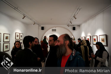 افتتاحیه نمایشگاه حمید جبلی در گالری آتبین