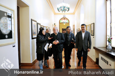 بازدید مرادخانی و ایوبی از دهمین دوسالانه ملی نگارگری ایران