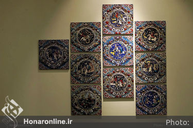 نمایشگاه "طهران در قاب کاشی" در خانه هنرمندان ایران