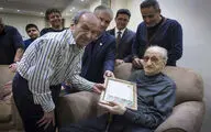 عیادت و تجلیل از استاد موسیقی عبدالوهاب شهیدی