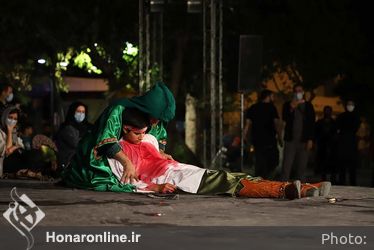 تعزیه "حضرت قاسم‌(ع)" در مقابل تالار وحدت