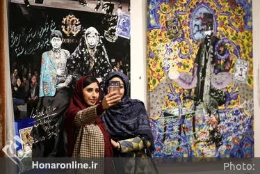 افتتاحیه نمایشگاه نقاشی های سروناز سلطانی در گالری موزه هنرهای زیبا