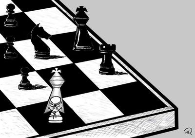Syrian Cartoon Contest Picks Work by Iranian Artist Amir Reza Torkaman Rahmani