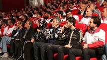 تقدیر از داوطلبین جمعیت هلال احمر شهر تهران با حضور سینماگران