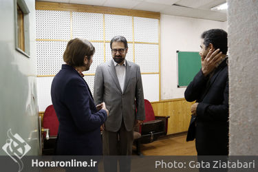 بازدید سید محمد مجتبی حسینی از هنرستان موسیقی پسران 