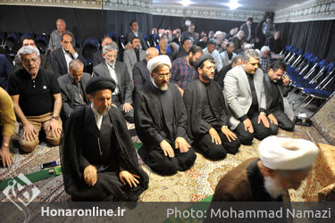 مراسم گرامى‌داشت هفتمین شب شهادت امام حسین (ع) در موسسه توسعه هنرهای معاصر