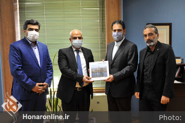 دیدار نماینده وزارت فرهنگ و رهبر ارکستر لبنان با سیدمحمدمجتبی حسینی