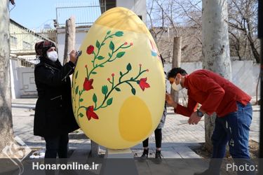  رنگ آمیزی تخم مرغ های نوروزی