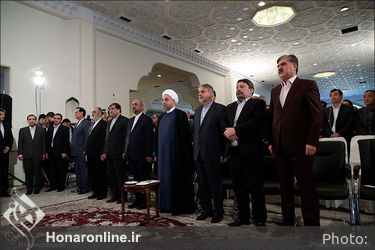 افتتاح رسمی بیست و دومین نمایشگاه مطبوعات با حضور رییس جمهور