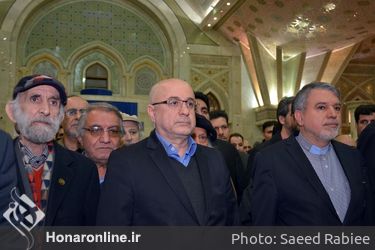 تجدید میثاق هنرمندان و وزیر ارشاد با آرمان های امام راحل