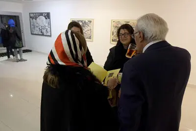 افتتاحیه نمایشگاه آثار شیرین ملت گهر در گالری آران